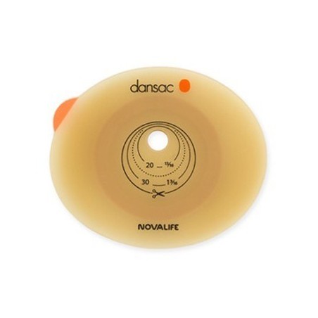 Placca per colo ileo ed urostomia dansac novalife2 70mm ritaagliabile 10-62