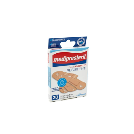 Cerotti assortiti medipresteril resistenti 20 pezzi Cerotti assortiti medipresteril resistenti 20 pezzi