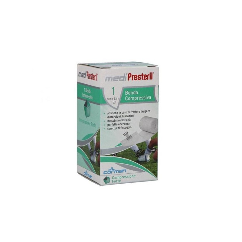 Benda medipresteril compressione forte m4,5x6cm tesi