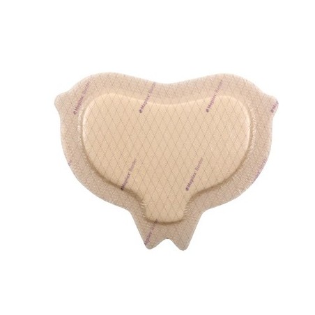 Medicazione in schiuma di poliuretano mepilex border conformata per sacro assorbente bordo integrato strato di contattoin silico