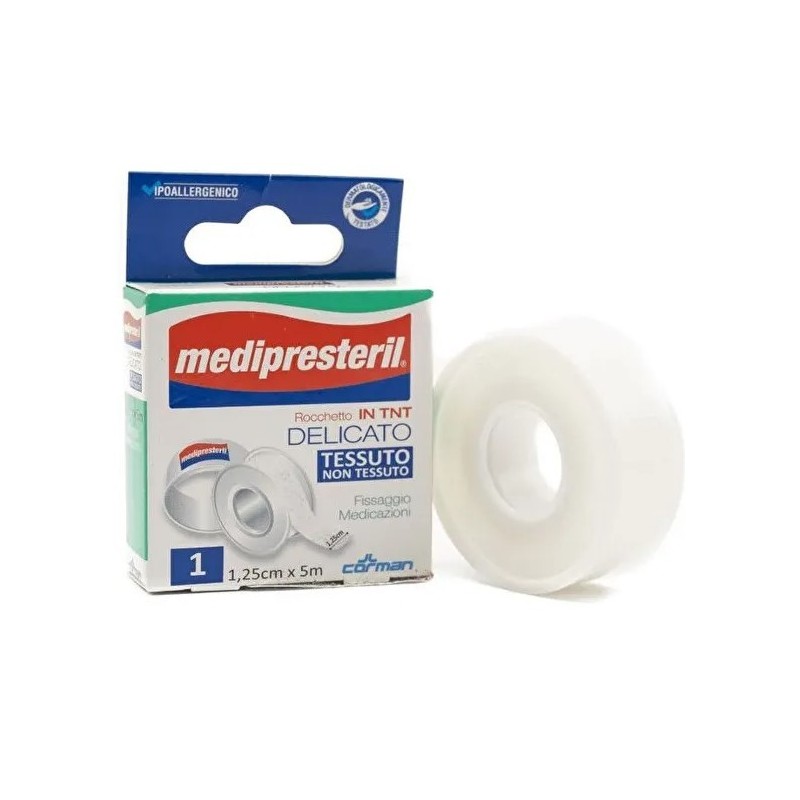 Cerotto in rocchetto tnt medipresteril delicato m5x1,25cm