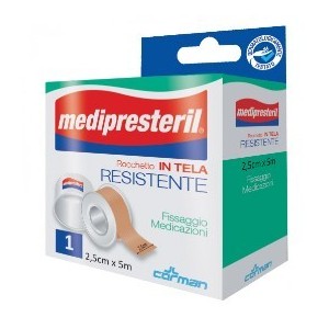 Cerotto in rocchetto medipresteril in tela resistente m5x1,25cm