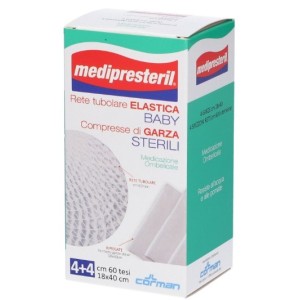 Rete tubolare elastica baby medipresteril 4m tesi + 4 garzecompresse 18x40cm