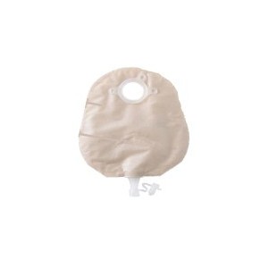 Sacca urostomia natura+ con flangia e tubo di scarico soft tap trasparente con telino di rivestimento lato cute tubi raccordo 45