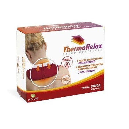 Thermorelax fascia dolore collo spalle fascia+4 dispositiviautoriscaldanti