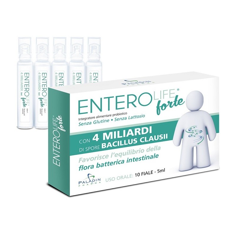 Enterolife forte 4 miliardi 10 fiale da 5 ml