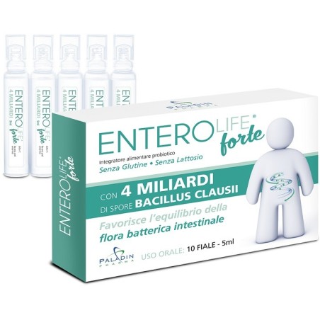 Enterolife forte 4 miliardi 10 fiale da 5 ml