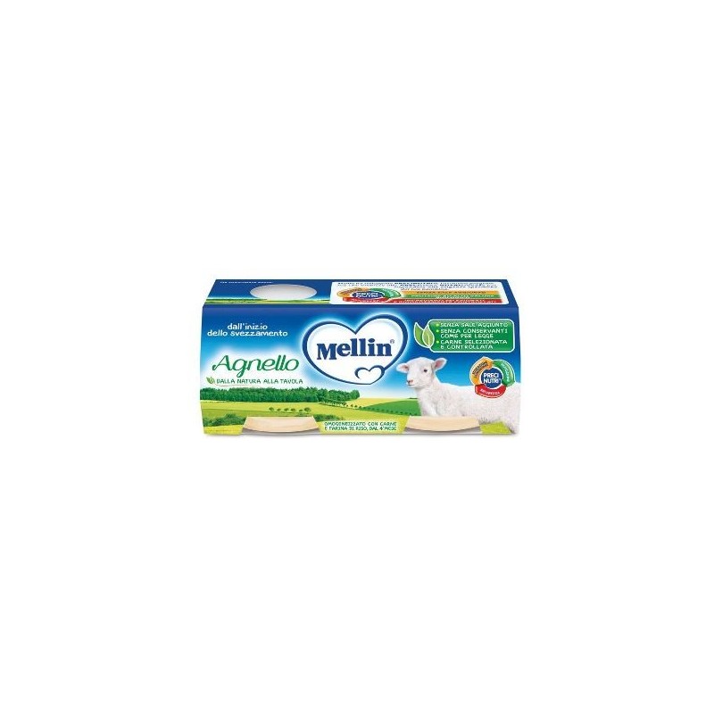 Mellin omogeneizzato agnello 2 x 120 g