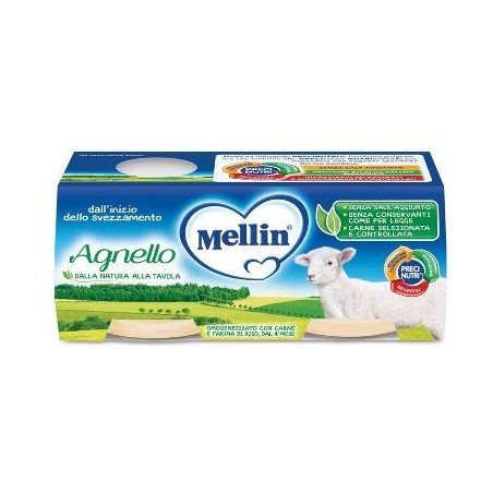 Mellin omogeneizzato agnello 2 x 120 g