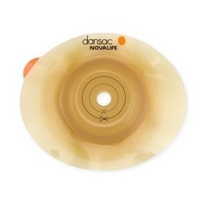 Placca per colo ileo ed urostomia convessa dansac novalife 2cvx 55mm ritagliabile 10-42 aggancio meccanico 5 pezzi