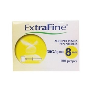 Ago per penna da insulina extrafine gauge 31 8 mm 100 pezzi