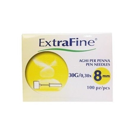 Ago per penna da insulina extrafine gauge 31 8 mm 100 pezzi