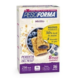 Pesoforma biscotti mirtilli 8 pasti 16 biscotti
