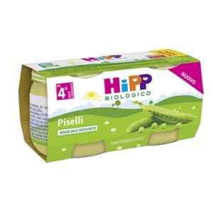 Hipp bio omogeneizzato piselli 2x80 g