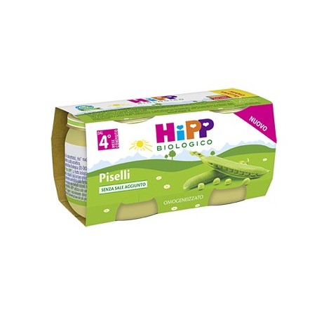 Hipp bio omogeneizzato piselli 2x80 g