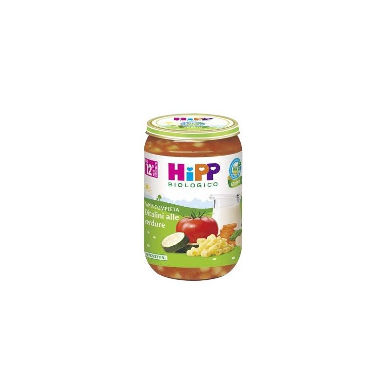 Hipp bio ditalini alle verdure 250 g