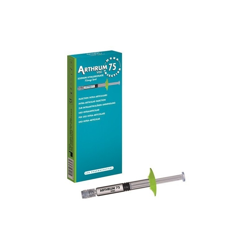 Siringa intra-articolare arthrum visc 75 mono injection acido ialuronico 3 ml