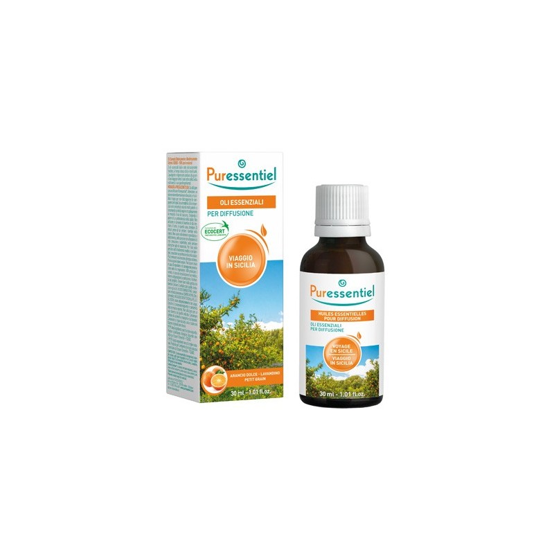 Puressentiel miscela diffusione viaggio sicilia 30 ml Puressentiel miscela diffusione viaggio sicilia 30 ml