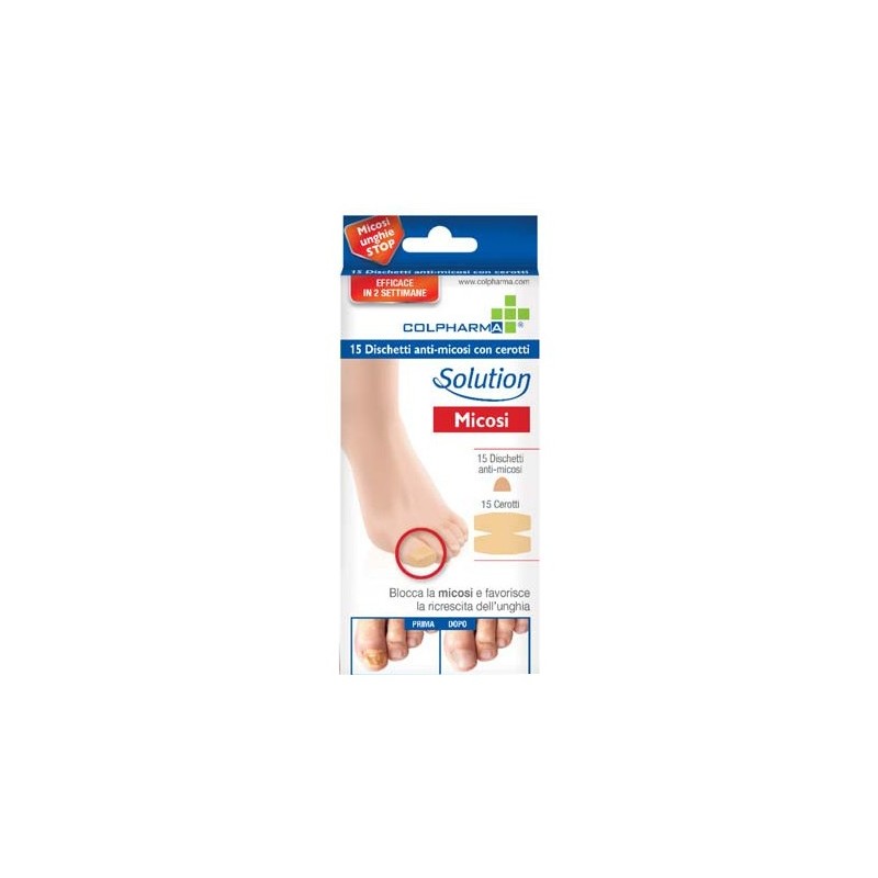 Dischetto antimicosi con cerotto colpharma 15 pezzi Dischetto antimicosi con cerotto colpharma 15 pezzi