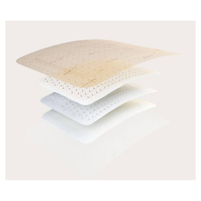 Medicazione in schiuma di poliuretano mepilex border flex 7,5x7,5 cm 5 pezzi
