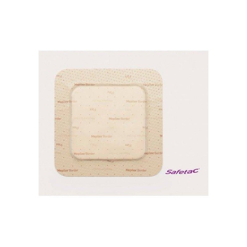 Medicazione in schiuma di poliuretano mepilex border flex 7,5x7,5 cm 5 pezzi
