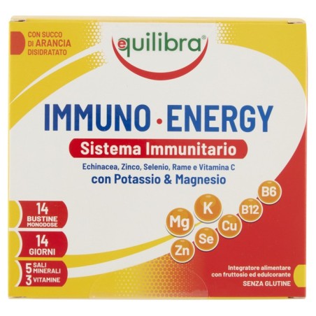 Immuno energy sistema immunitario potassio & magnesio 14 bustine monodose Immuno energy sistema immunitario potassio & magnesio 14 bustine monodose