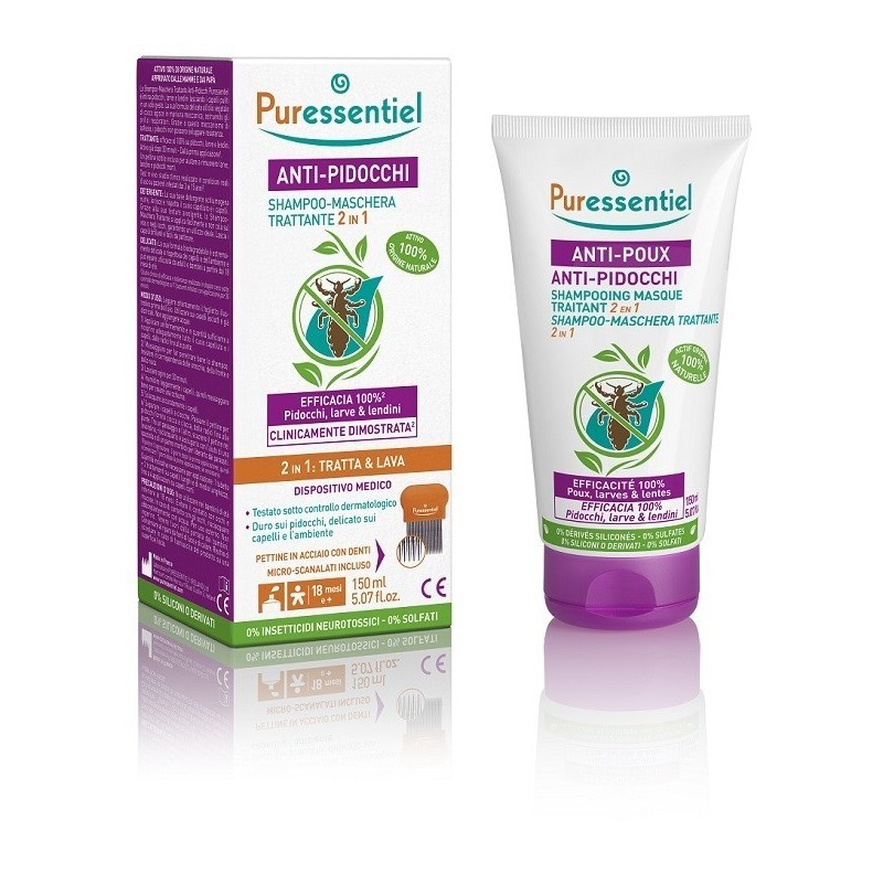 Puressentiel shampoo trattante anti-pidocchi 150 ml