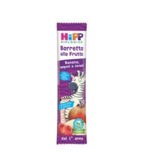 Hipp bio barretta alla frutta banana/lamponi/cereali 23 g