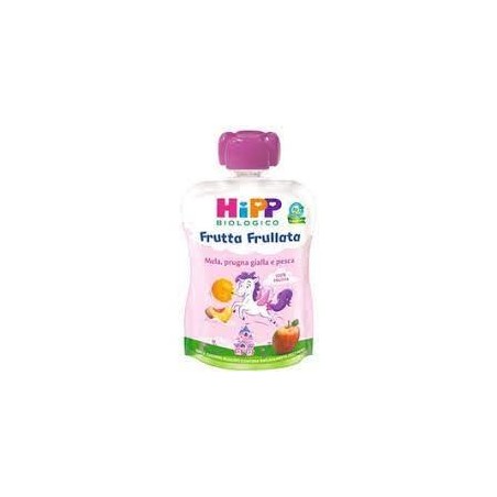 Hipp bio frutta frullata unicorno mela prugna gialla pesca 90 g
