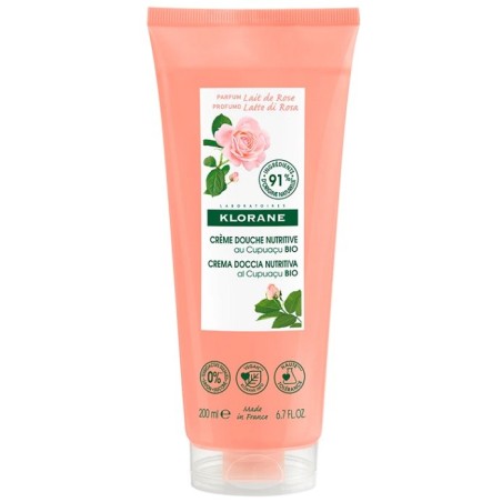 Klorane crema doccia latte di rosa 200 ml