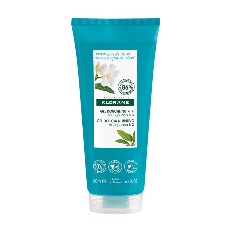 Klorane gel doccia eau de tiare 200 ml