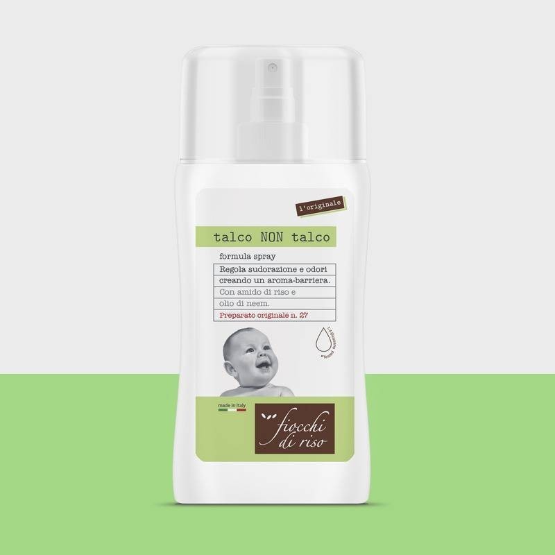 Fiocchi di riso bipacco talco non talco spray 100 ml