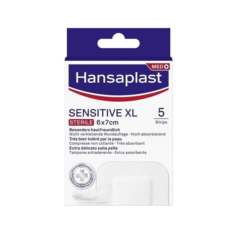 Cerotto hansaplast sensitive xl 10 pezzi