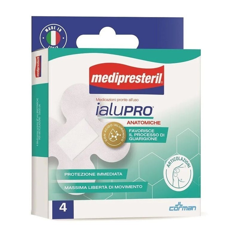 Medipresteril ialupro articolazioni 10x10 cm 4 pezzi
