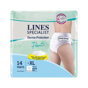 Pannolone per incontinenza lines specialist derma pants plusxl 14 pezzi