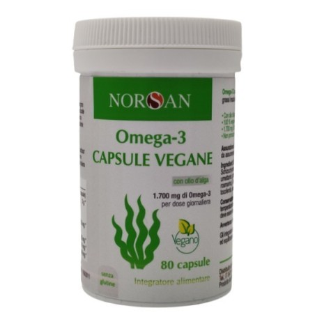 Norsan omega 3 vegano 80 capsule