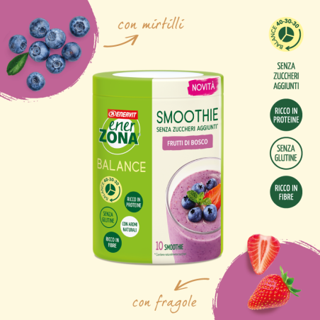 Enerzona smoothie frutti di bosco 300 g