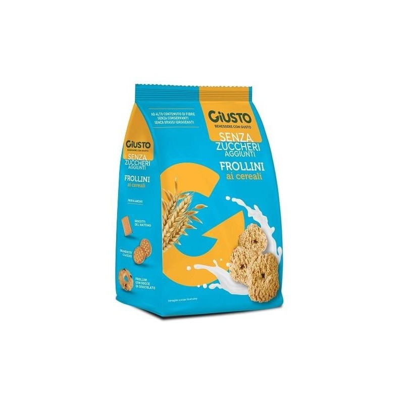 Giusto senza zucchero frollini ai cereali senza zucchero 350g