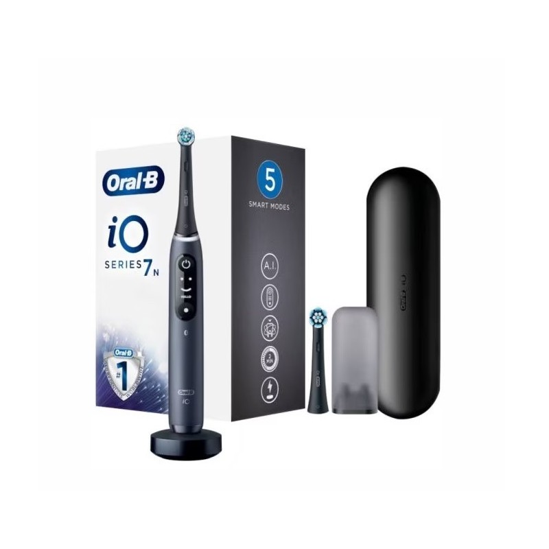 Oral-b io 7 black spazzolino elettrico + 2 refill
