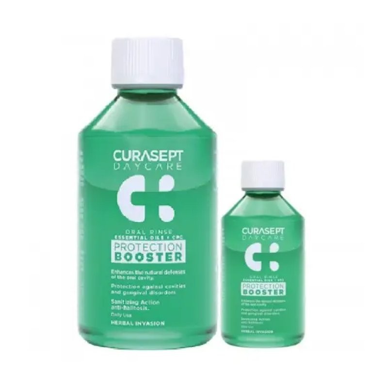 Curasept daycare booster collutorio herbal invasion 500 ml +100 ml