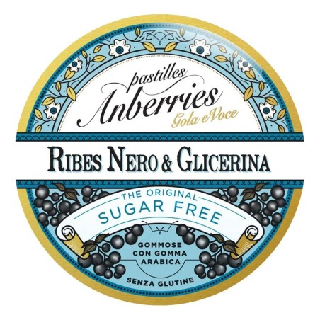 Anberries classiche ribes nero&glicerina senza zucchero 50 g