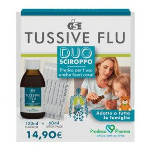 Gse tussive flu duo flacone+6 stick pack monodose