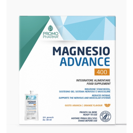Magnesio advance 400 20 pouch da 30 ml