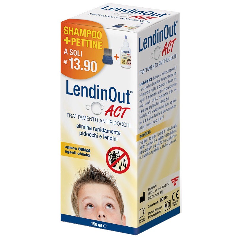 Lendinout act antipidocchi 150 ml
