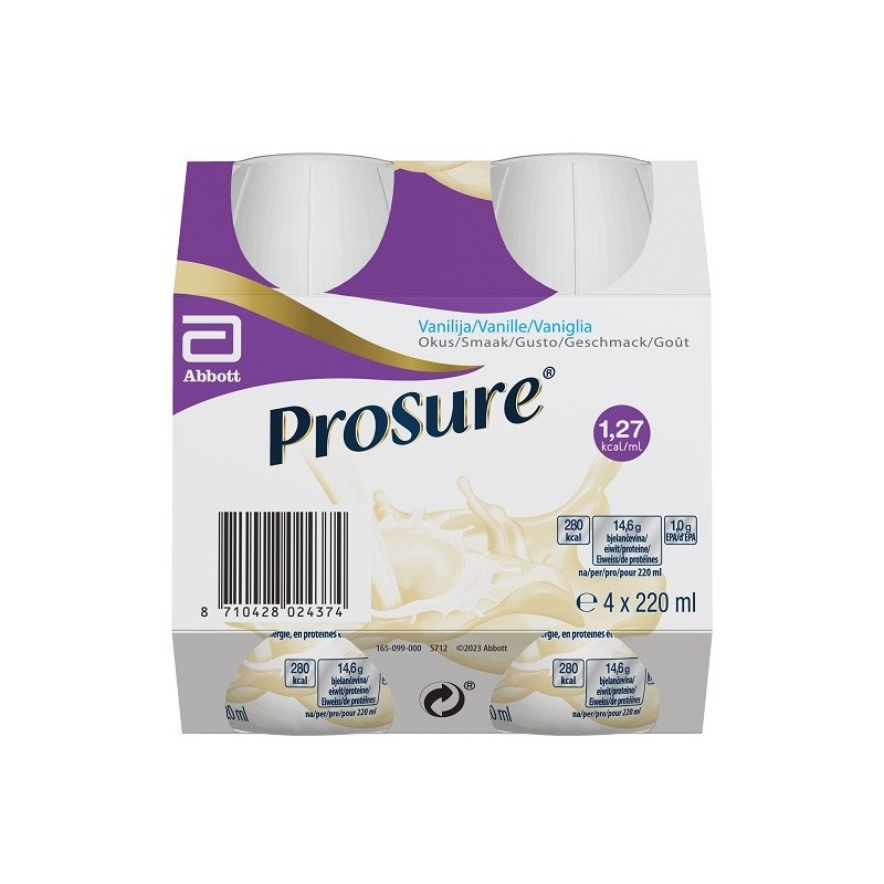 Prosure vanilla 4 bottiglie da 220 ml Prosure vanilla 4 bottiglie da 220 ml