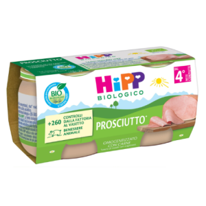Hipp bio omogeneizzato prosciutto 2 pezzi da 80 g