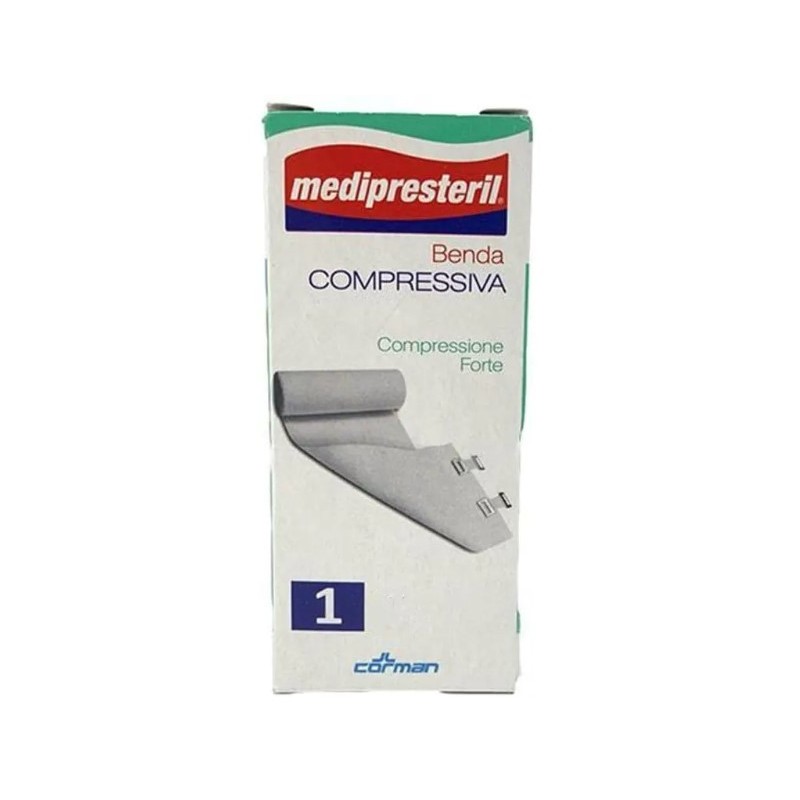 Benda medipresteril compressione forte m4,5x8cm tesi