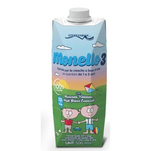 Monello 3 formula per la crescita a base di latte per bambini da 1 a 3 anni liquido 500 ml