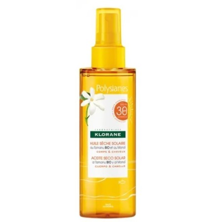 Klorane olio secco solare spf 30 corpo/capelli 200 ml