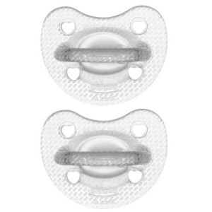 Chicco gommotto silicone crystal 6-16 mesi 2 pezzi